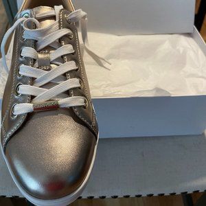 Jimmy Choo PowderPink Metallic Leather Sneaker Size 9US